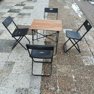 Kamp Masası Ve Katlanır Sandalye takımı